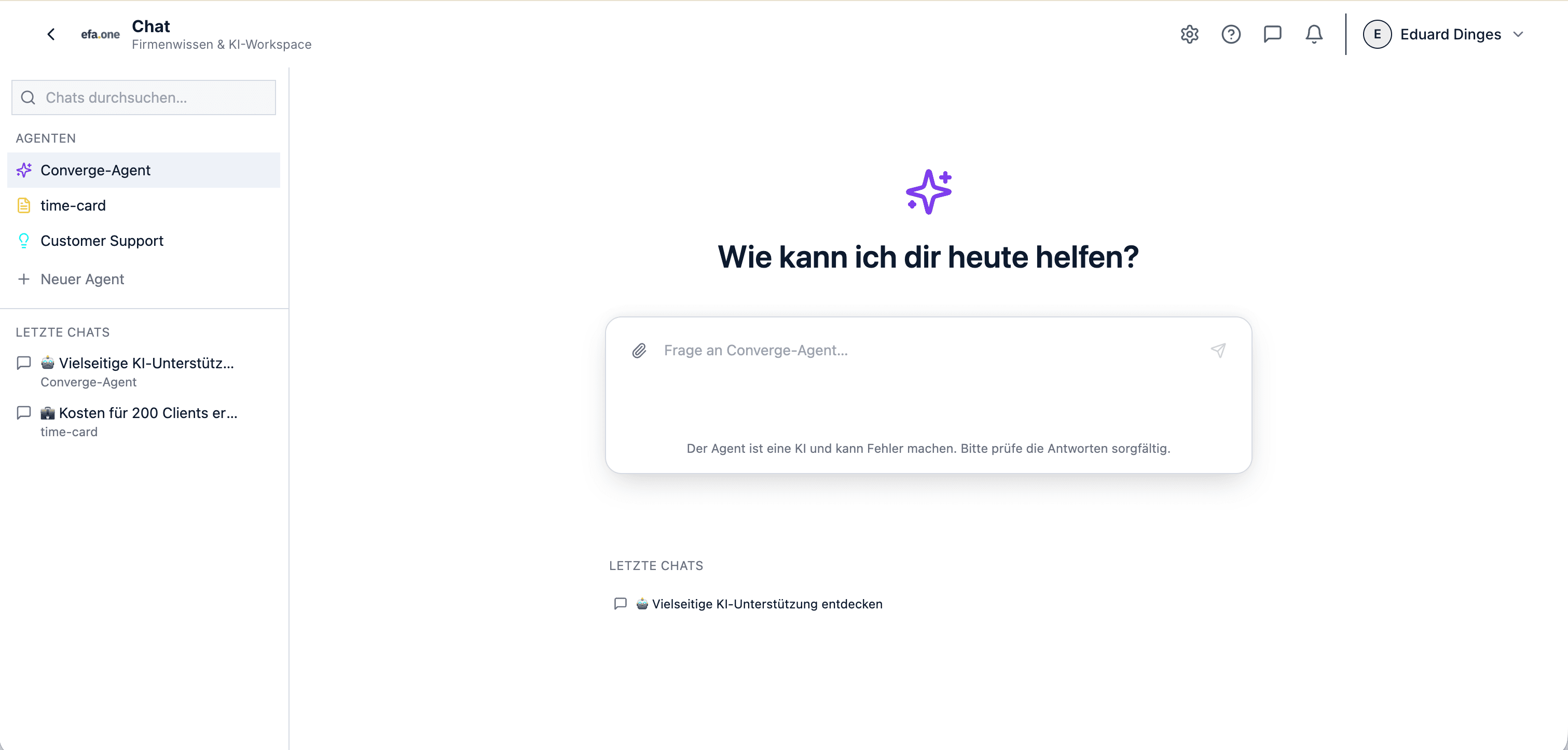 efa.chat — Native KI-Chat-App